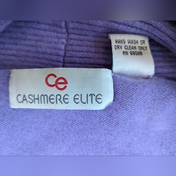 100% Pure Cashmere Lavender Ankle Length Cardigan Sweater - Picture 7 of 8